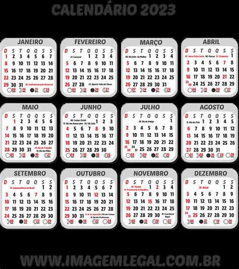 calendário do ano